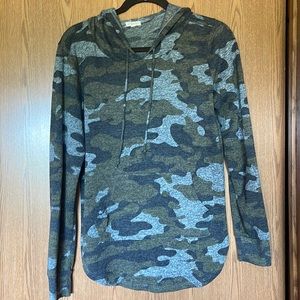 Camo hooded tunic